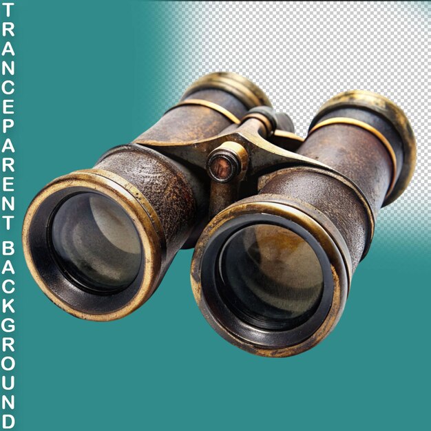 PSD binoculars on transparent background