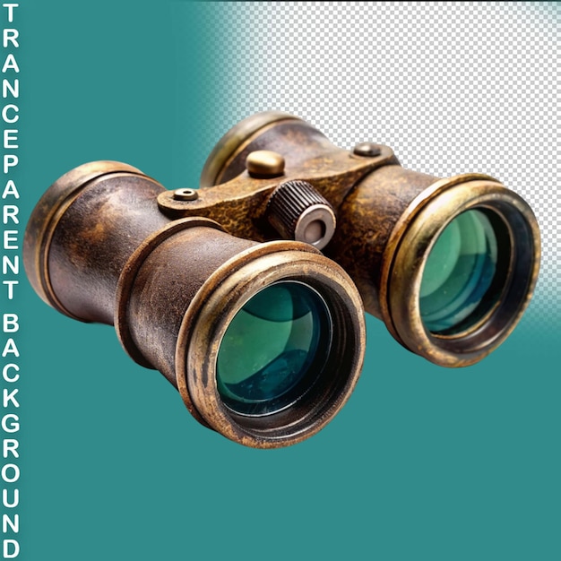 PSD binoculars on transparent background