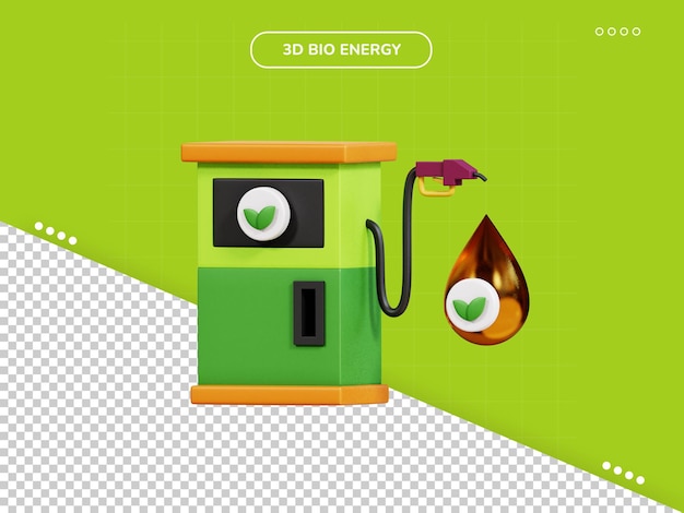 Bio fuel 3d icon