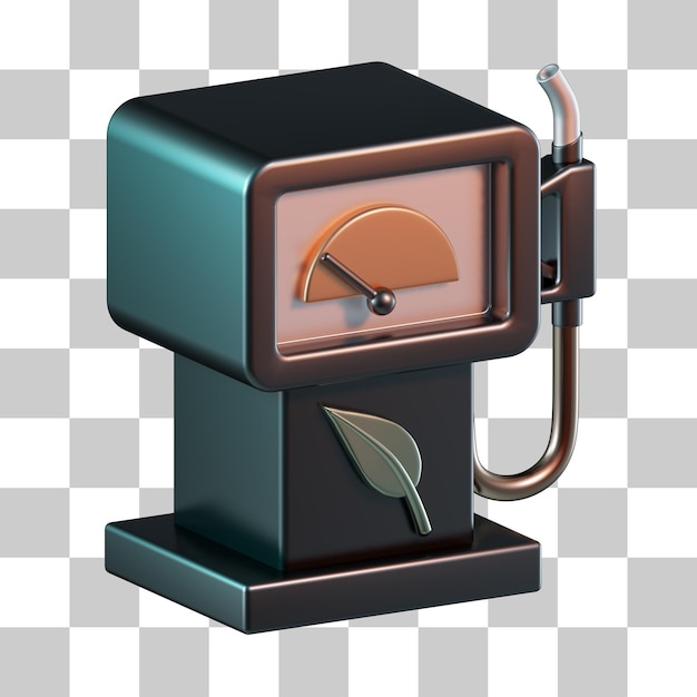 PSD bio fuel gas pump 3d icon