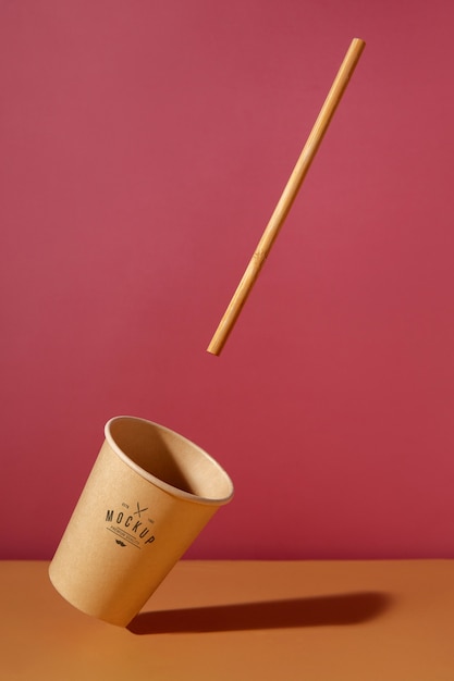 biodegradable and eco-friendly dinnerware mock-up