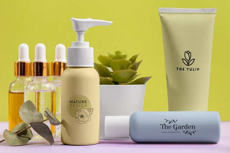 PSD biologische cosmetische producten arrangement