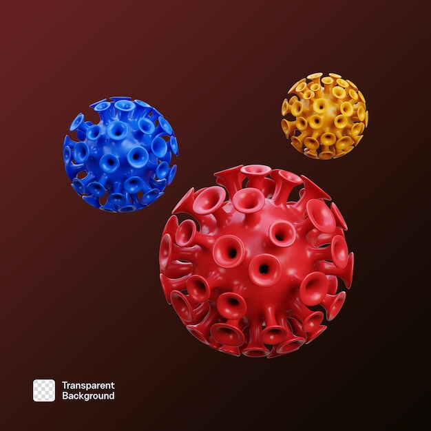 biology 3d icon illustration png template