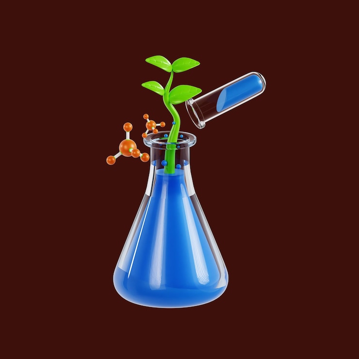 PSD biology 3d icon png template