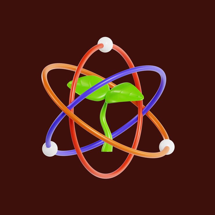 PSD biology 3d icon png template