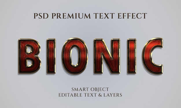 Bionic text effect design