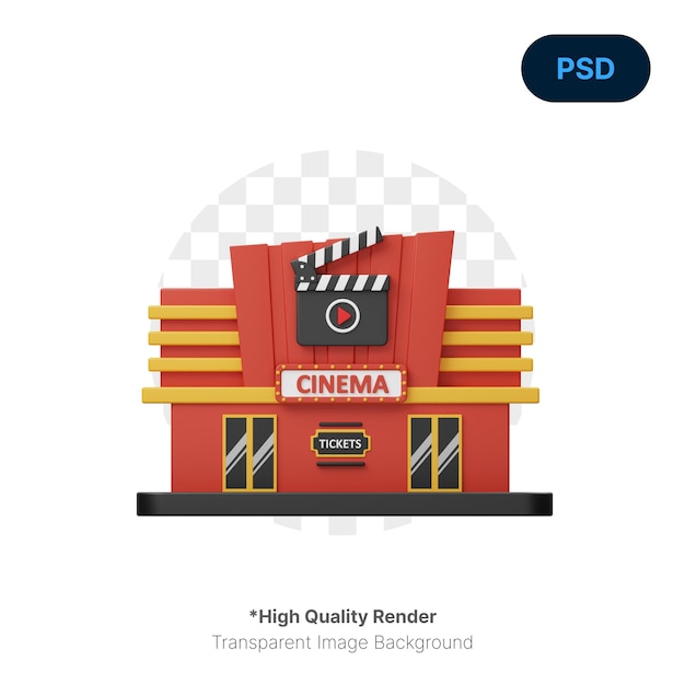 PSD bioscoop 3d-pictogram