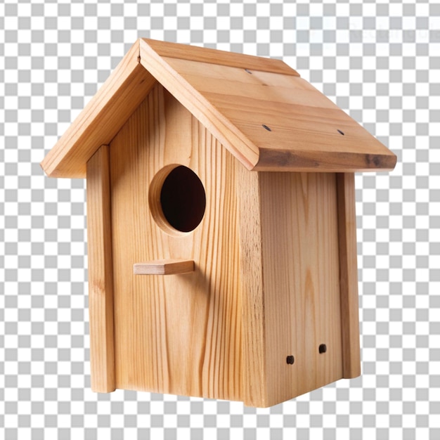 PSD bird box on transparent background