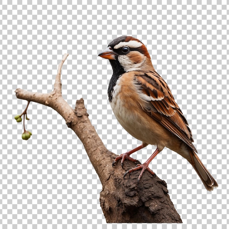 PSD a bird is standing on a piece of paper with a black background