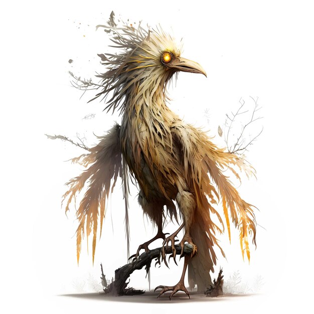 Bird swamp creature 4096px PNG Transparent 300dpi for tshirt clipart book frame wall art