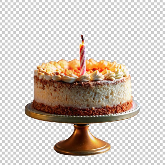 PSD torta di compleanno con candele colorate