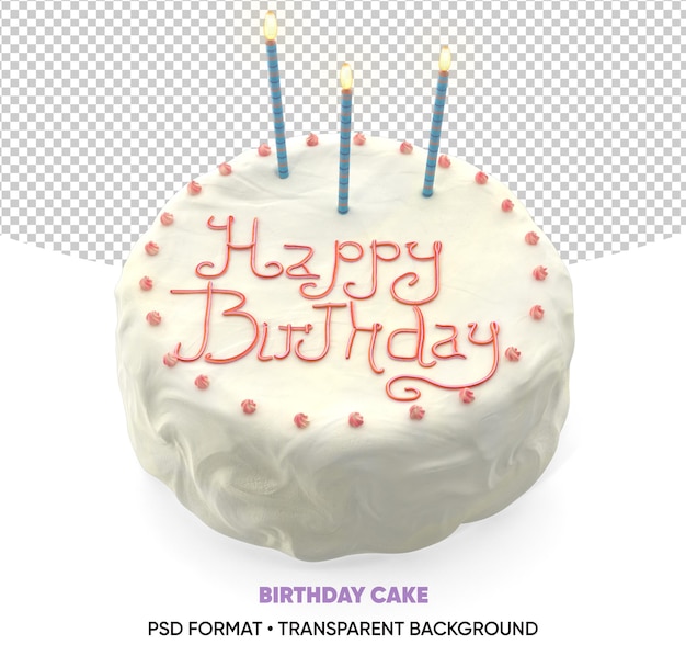 PSD birthday cake