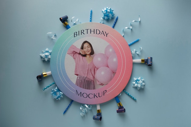 Birthday card mock-up design