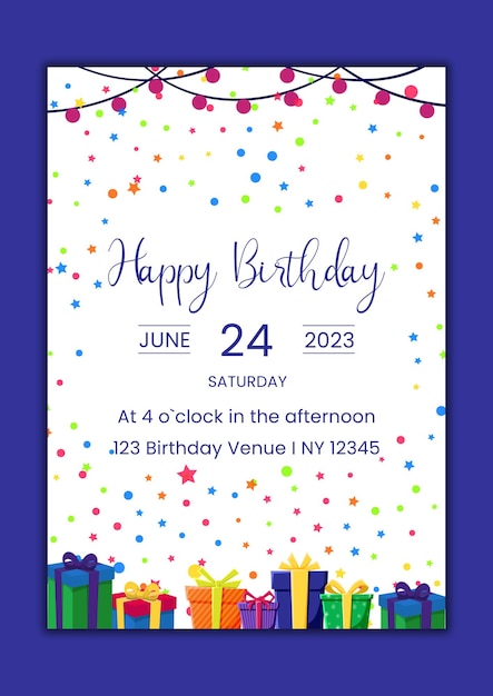 birthday card template