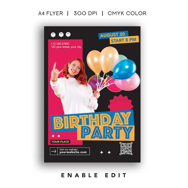 Birthday Party Flyer