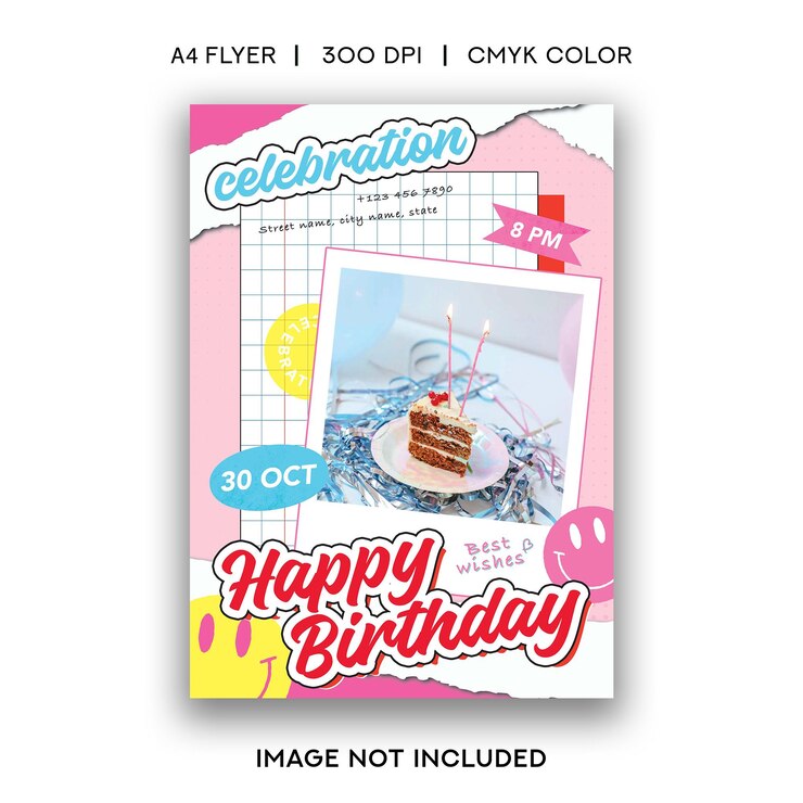 PSD 생일파티 플라이어