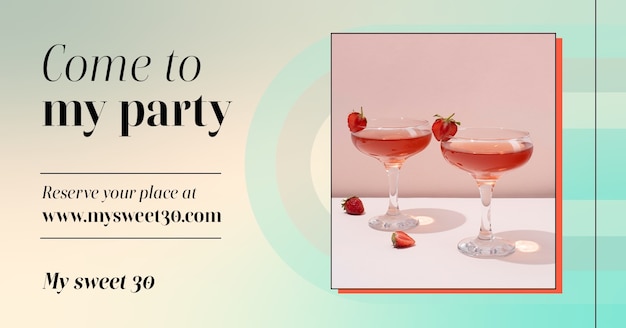誕生日テンプレート デザイン