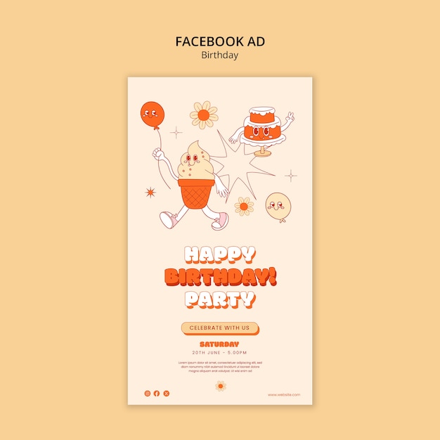 Birthday template design