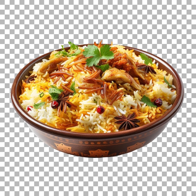 Biryani on transparent background