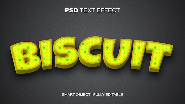 Biscuit text effect text style