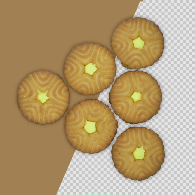 PSD biscuits composition isolated psd