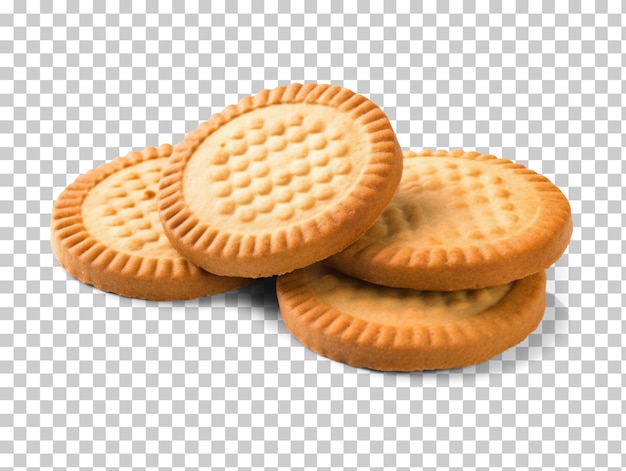 PSD biscuits isolated on transparent background png psd