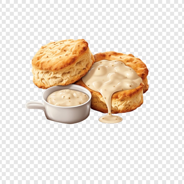 Biscuits isolated on transparent background