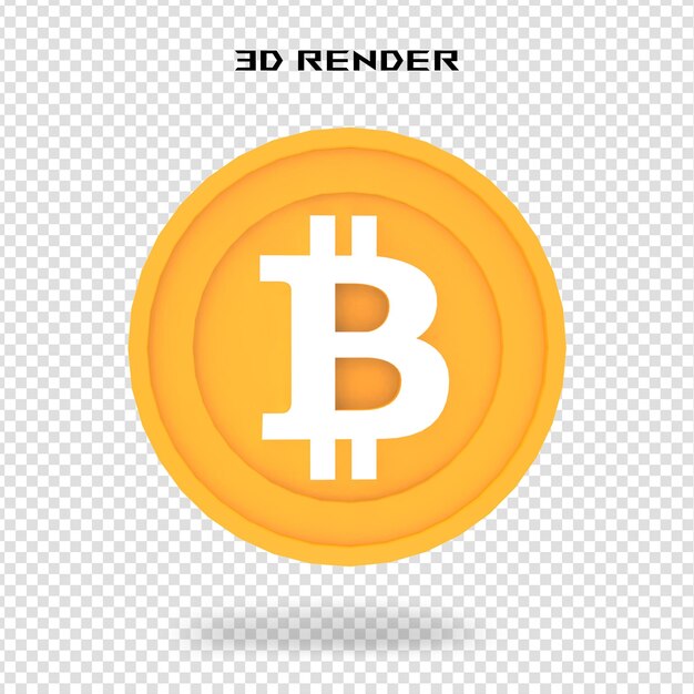 PSD bitcoin 3d-rendering