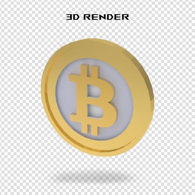 PSD bitcoin 3d-rendering