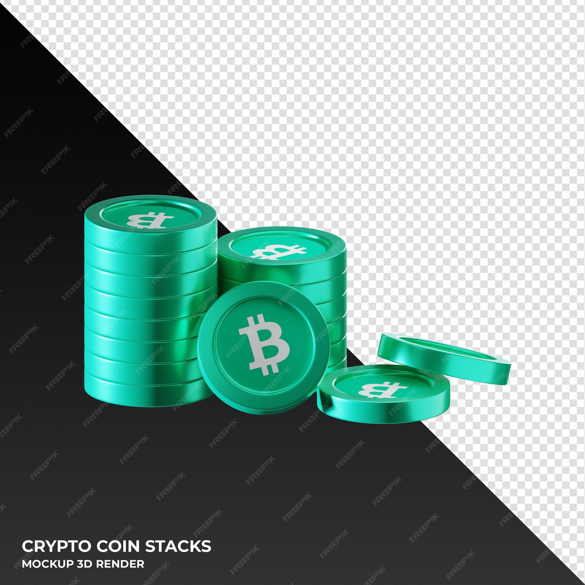 Bitcoin Cash BCH coin stacks cryptocurrency. 3D render illustration  21627702 PNG