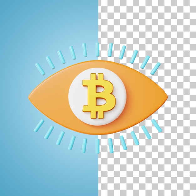 Bitcoin Market Vision Renderowanie 3d