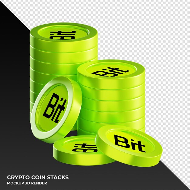 Bitcoin Cash BCH coin stacks cryptocurrency. 3D render illustration  21627699 PNG