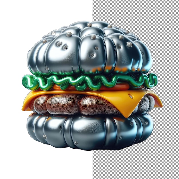 PSD mordi la tentazione di hamburger 3d di bliss