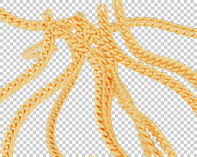 Biżuteria na przezroczystym tle ilustracja renderowania 3d