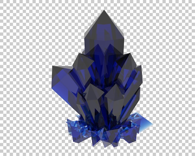 Biżuteria z diamentami na przezroczystym tle ilustracja renderowania 3d