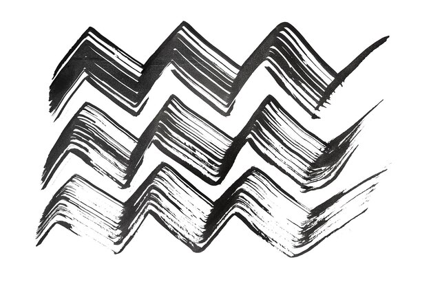 黒い抽象的な波紋の質感 ブラシストロークとスプラッシュ ペイントペーパー グランジ・アート カリグラフィー 透明