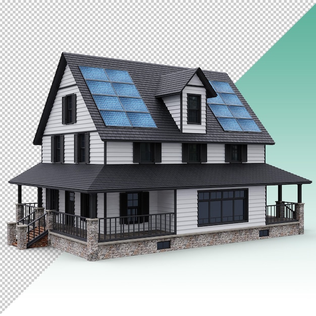 black and white Classic Style Exterior House