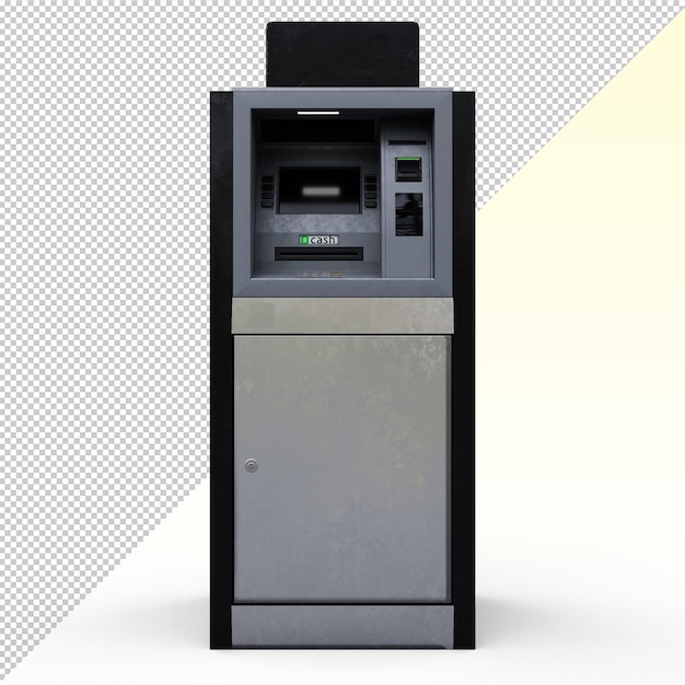 Black atm isolated