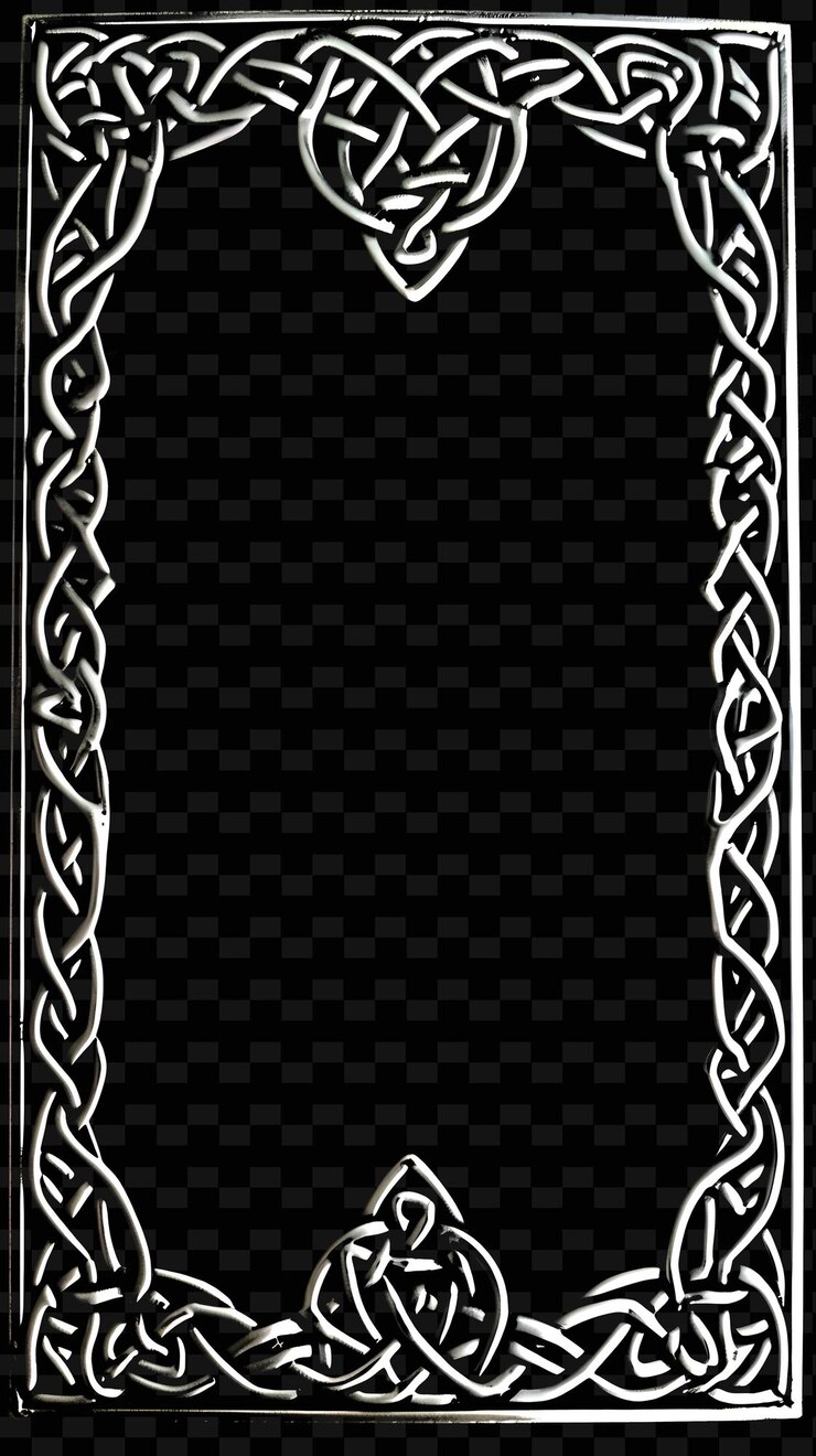 PSD black background with a golden ornament