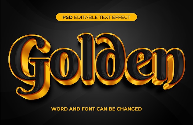 A black background with golden text effect