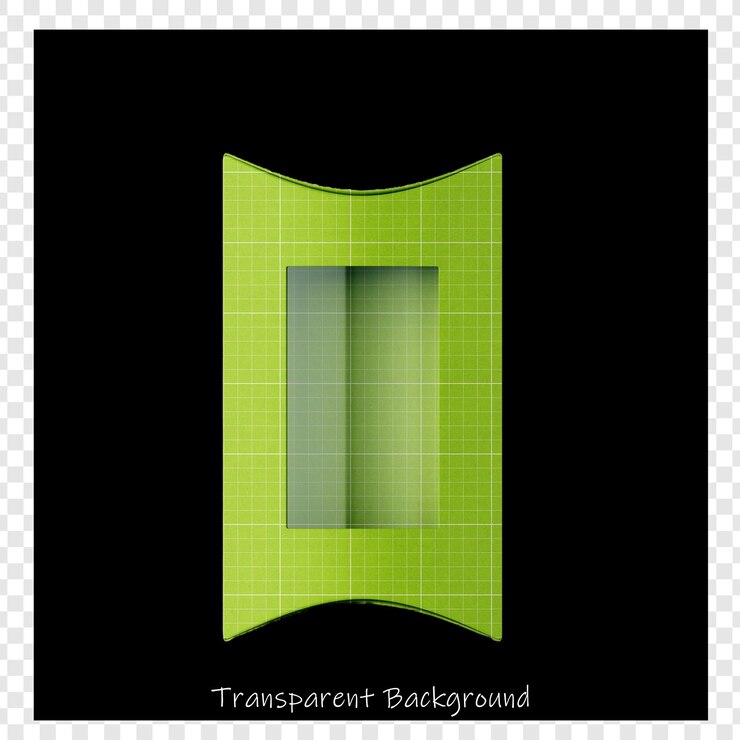PSD a black background with a green square that says  x  on it