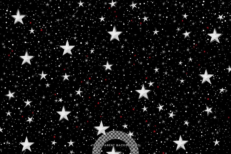 PSD 黒い背景に数字 3 と白い星が描かれています