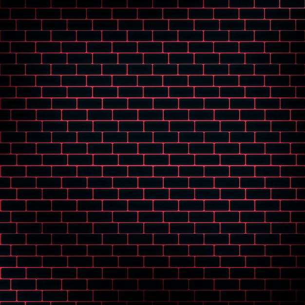 a black background with a red brick pattern that says the word on it