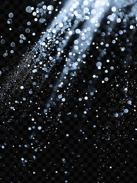 PSD a black background with a shiny surface with sparkling water droplets