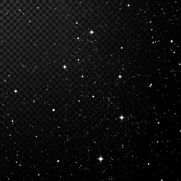 PSD a black background with the stars on it