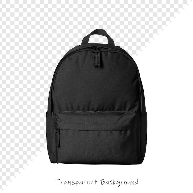a black backpack with a white background and the words  transparus  on the bottom
