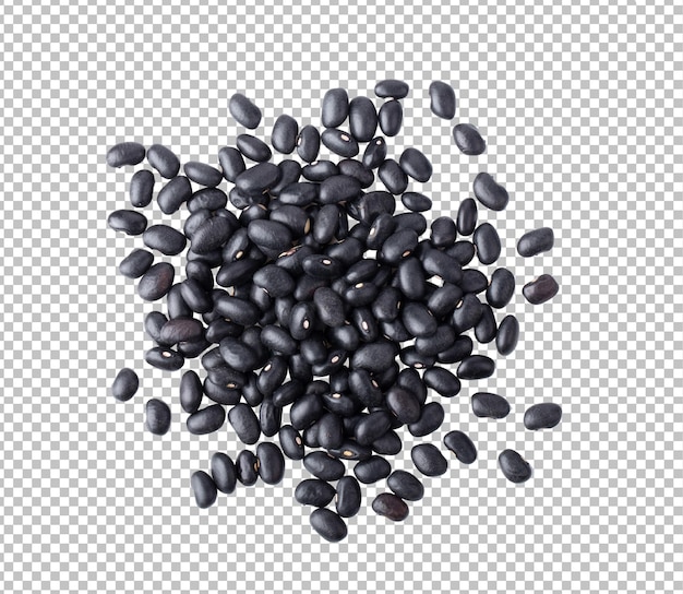 Black beans isolated on alpha layer