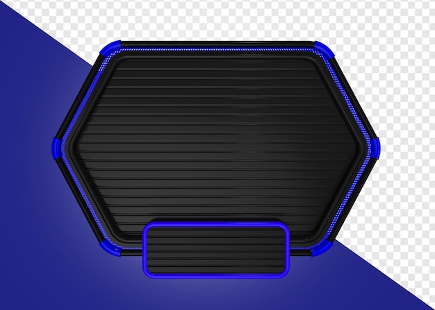 BLACK AND BLUE BASE WITH GRID