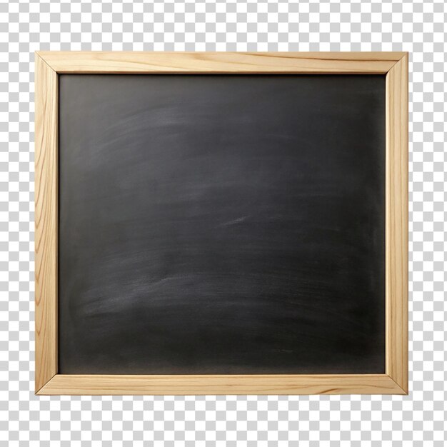 PSD black board isolated on transparent background