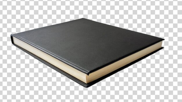 A black book isolated on transparent background